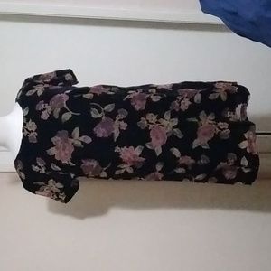 Massimo Fabbro Italy Floral velvet shift dress - size 4